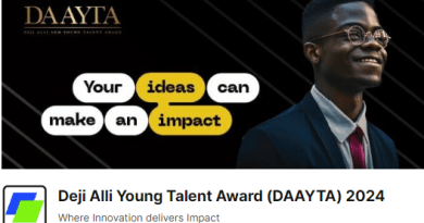 Deji Ali Young talent award daayta