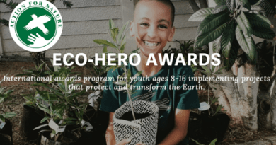 ECO-HERO AWARDS FOR YOUNG ENVIRONMENTALISTS