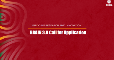 BRAIN 3.0 CALL FOR APPLICATIONS - BRIDGING RESEARCH AND INNOVATIONS