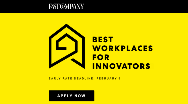 Best Workplaces for Innovators by Fastcompany