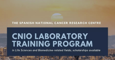 Spanish National Cancer Research Centre (CNIO) Summer Laboratory Training Programme