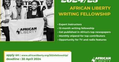 African Liberty Writing Fellowship program
