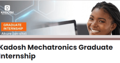 Kadosh Mechatronics Graduate Internship