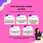 paid speaker career launch with Christin Ntim
