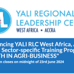 YALI RLC West Africa Emerging Leaders Program – YOUTH IN AGRI-BUSINESS