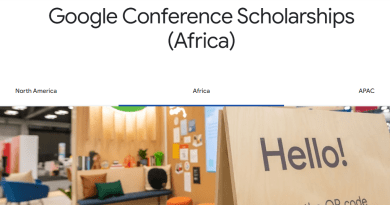 Google Conference Scholarships (Africa)