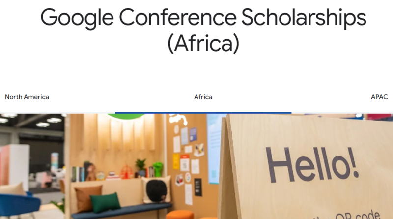 Google Conference Scholarships (Africa)