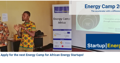 Startup Energy Camp for African Energy Startups