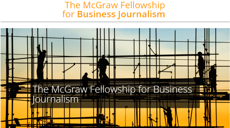 Harold W. McGraw, Jr. Center for Business Journalism Fellowship 2025 for Business Journalists