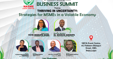 NASME Lagos MSME Summit: Thriving in Uncertainty: Strategies for MSMEs in a Volatile Economy