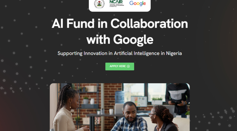 NCAIR AI Fund in Collaboration with Google