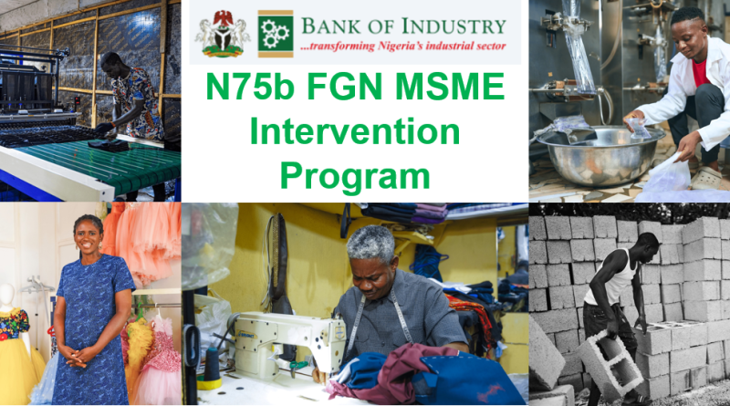 N75 billion FGN MSME Intervention program